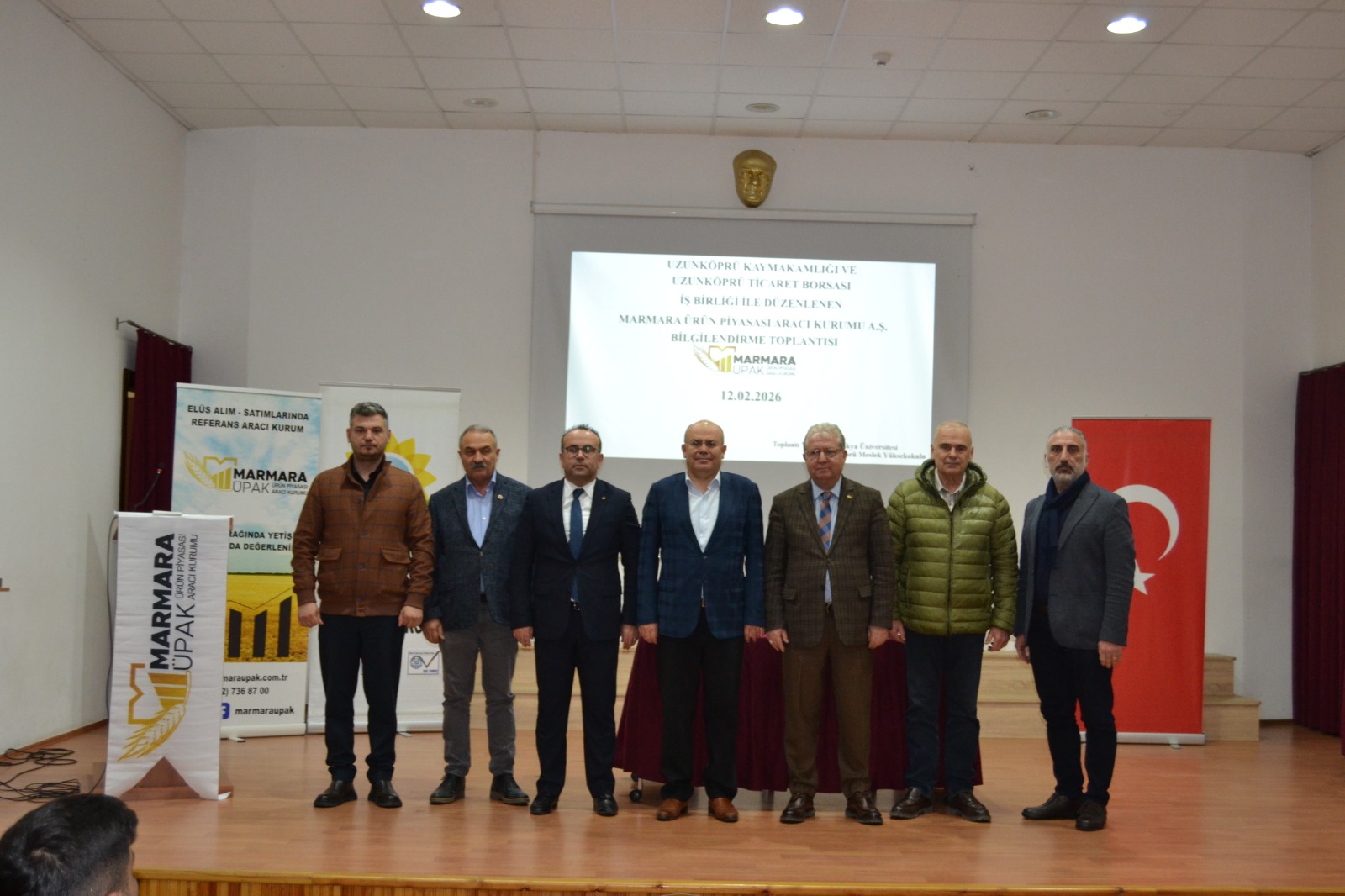 UZUNKÖPRÜ KAYMAKAMLIĞI VE UZUNKÖPRÜ TİCARET BORSASI İŞ BİRLİĞİ İLE DÜZENLENEN BİLGİLENDİRME TOPLANTISI